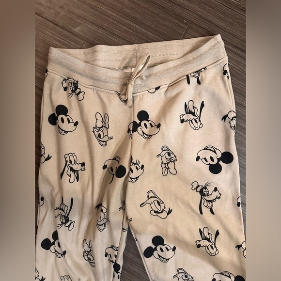 Disney Mickey Mouse and Friends Tan Jogger Pants - Picture 2 of 4